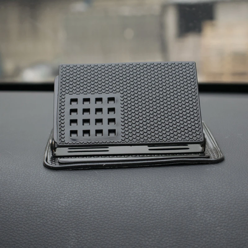 Car Ornament Silicone 360 Rotating Phone Holder Non-Slip Mat Automobile Dashboard Adjustable Angle Sticky Pad for GPS Navigation