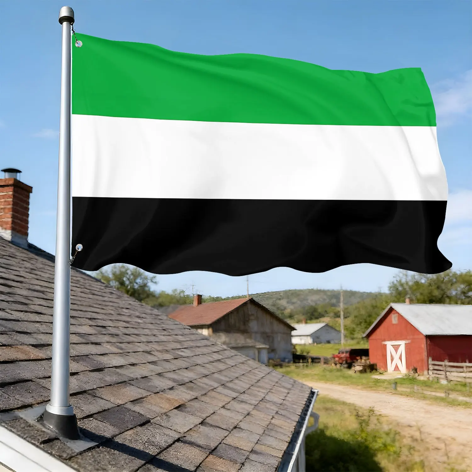 1pc Extremadura Flag 100% Polyester, with 2 Hanging Loops. Suitable for Home Use. Single Side Printing Flag for Events Decor