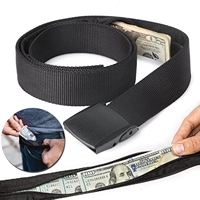 Travel Cash Hidden Belt for Men Women Anti Theft Waist Bag Outdoor Hiding Nylon Strap Length 125cm Width 3.8cm Security Waist Pa