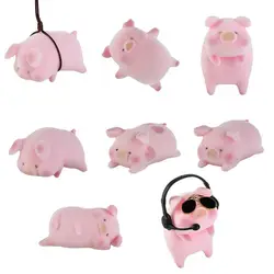 Cute Fashion Toys Ornament Anime Doll Car Decoration Pink Pigger Ornament Lucky Piggy Hanging Car Pendant Pig Car Decoration