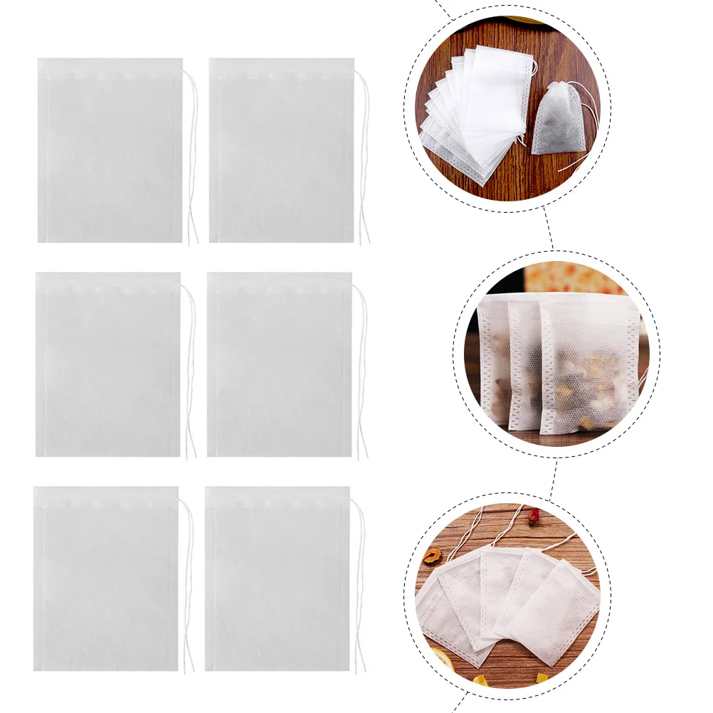 

100 Pcs Tea Bags Filter Traditional Chinese Medicine Non-woven Fabric Disposable