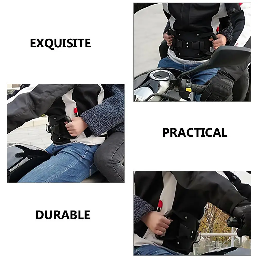 

Motorcycle Rear Protection Rope Oxford Mesh Safety Belt For Motorbike Adjustable Safety Handle Passenger Belt Harness Strap