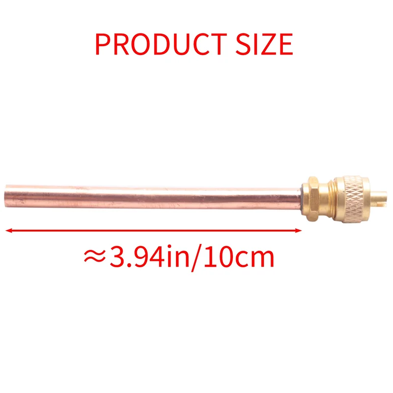 A94E-20 صمام 1/4 بوصة SAE X 1/4 بوصة OD X 4 بوصة تبريد التيار المتردد الأساسي