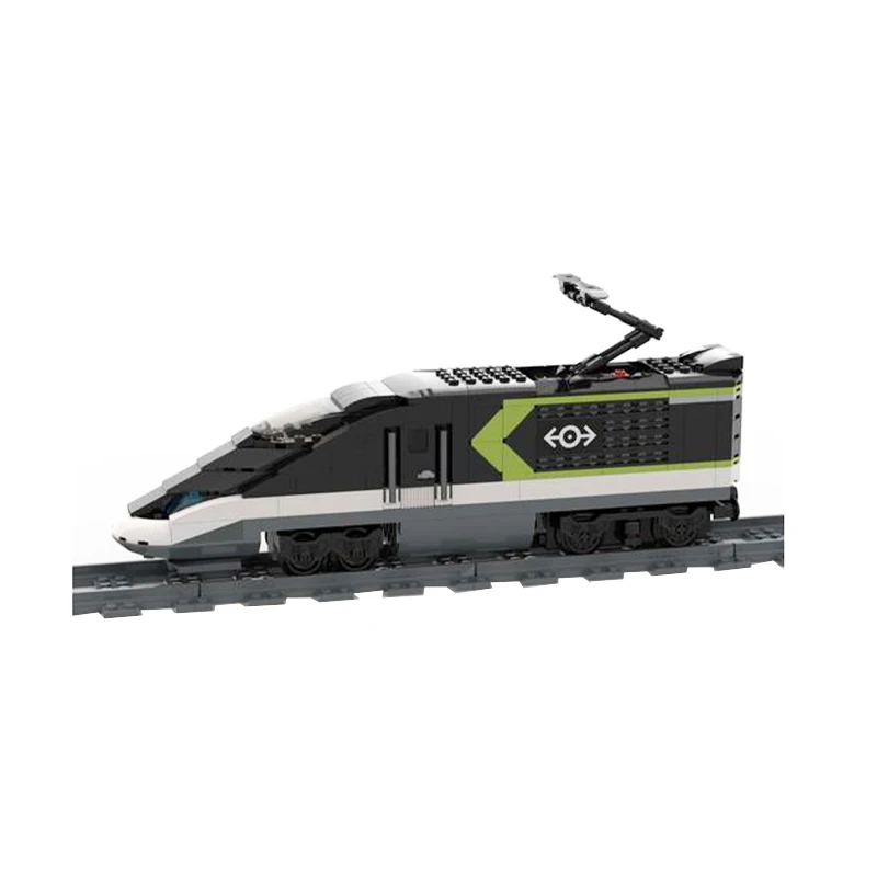 Urban Transportation Series Express Passenger Train MOC-116778 Building Block Model Technology Assembled Toys For Children Gift