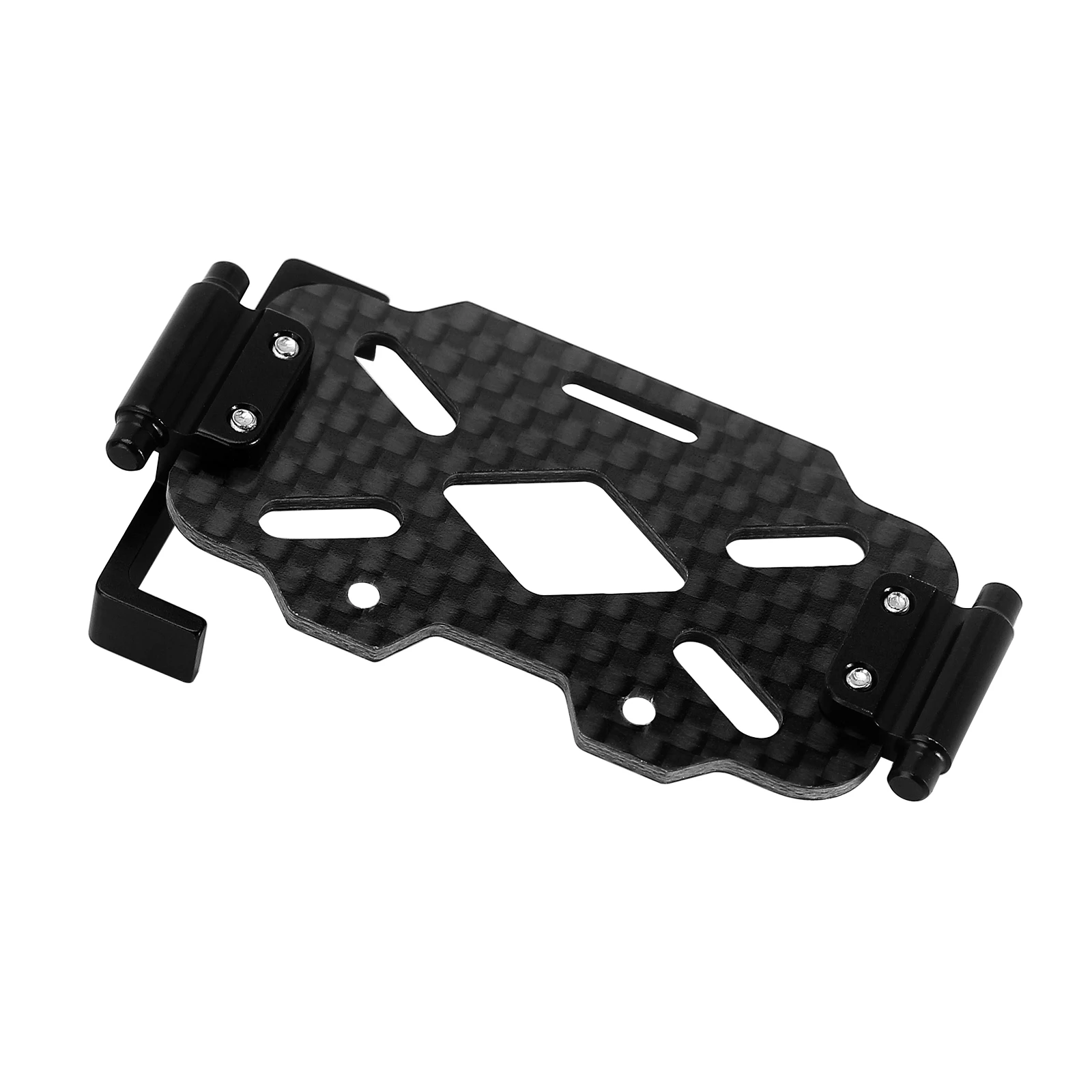 INJORA Carbon Fiber and Aluminum Battery Tray for 1/18 RC Crawler TRX4M Upgrade (4M-78)