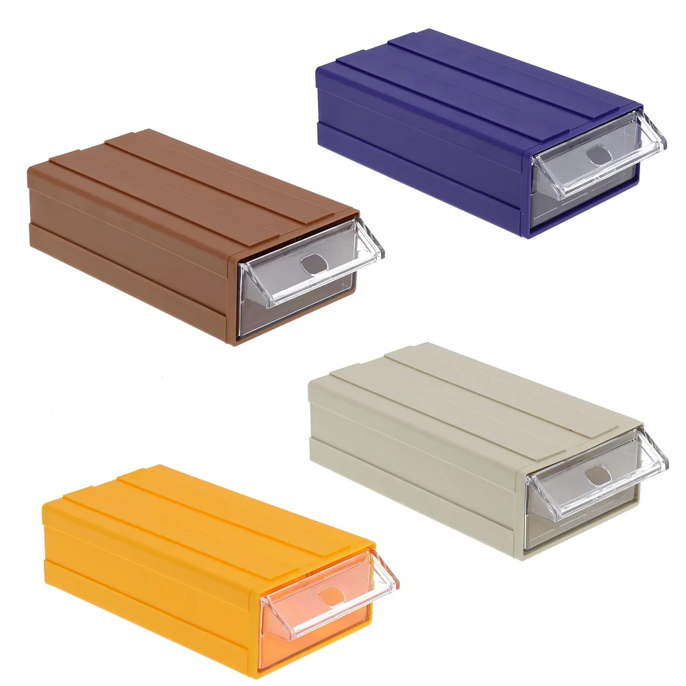 1PC Garage Workshop Storage Box Screw Parts Classification Component Box Stackable Plastic Hardware Parts Toolbox