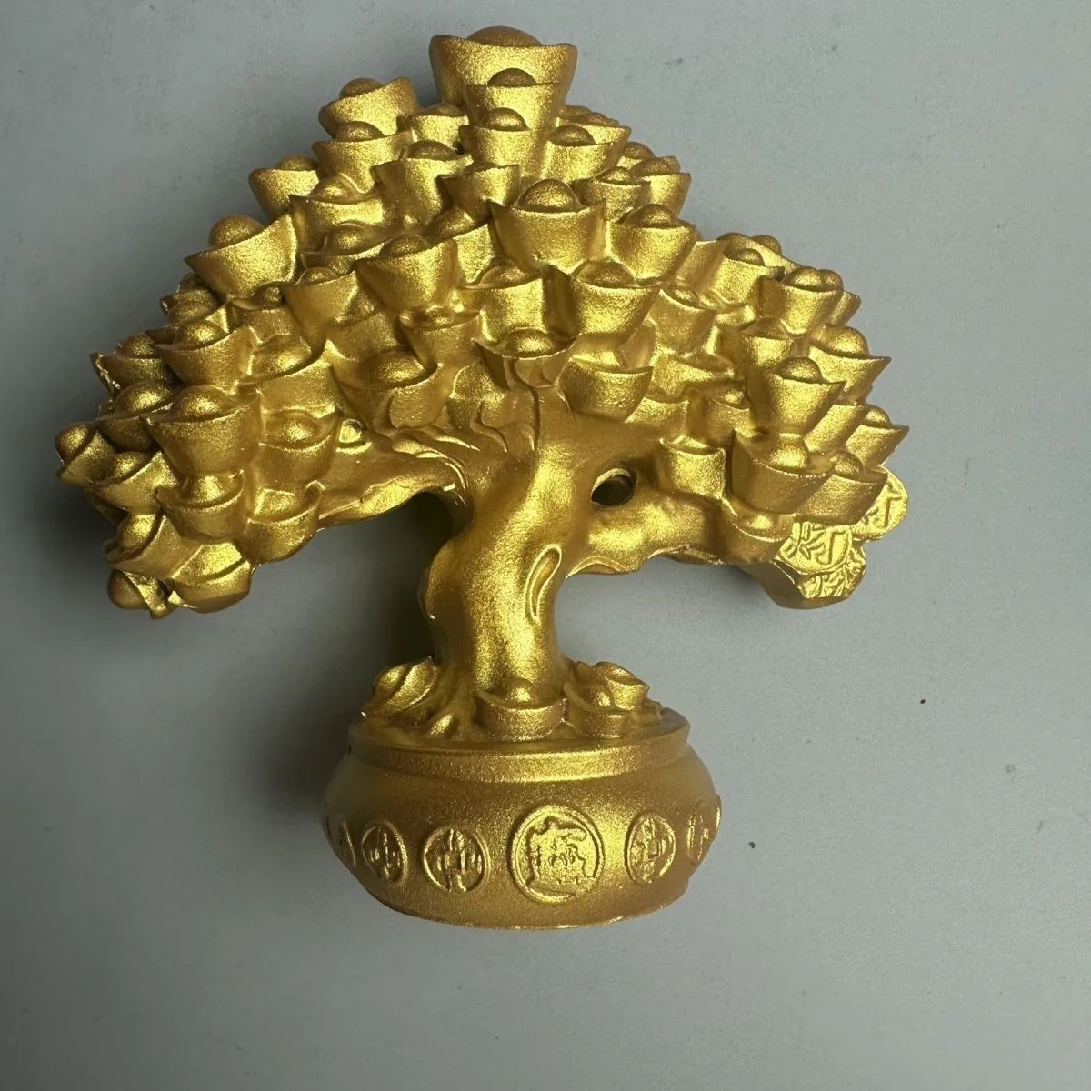 Manufacturer's live broadcast supply Wenplay antique bronzing ornament home bronze cinnabar Buddha bus car decoration wholesale