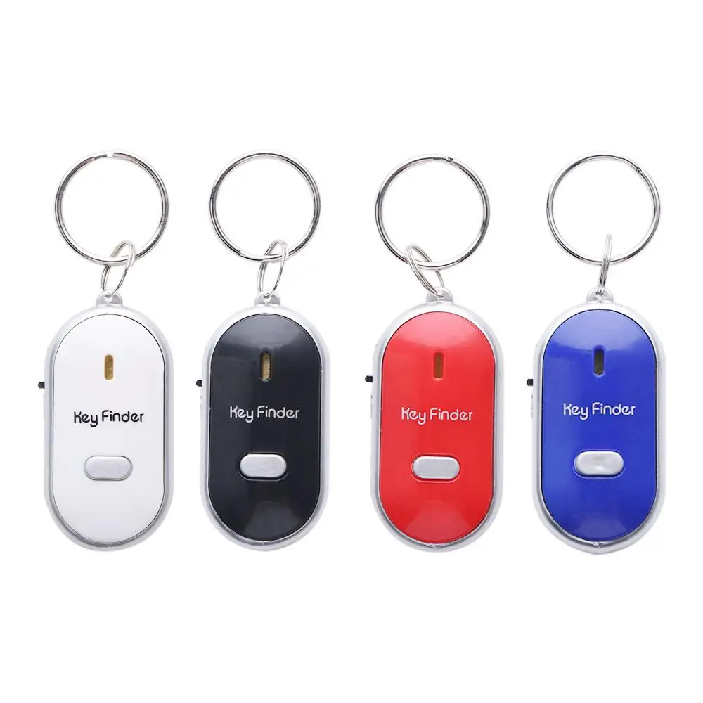 Colors Whistle Sensors Key Locator Pet Tracker Light Torch Keyfinder LED Whistle Key Finder Sound Control Alarm Locator Tracker