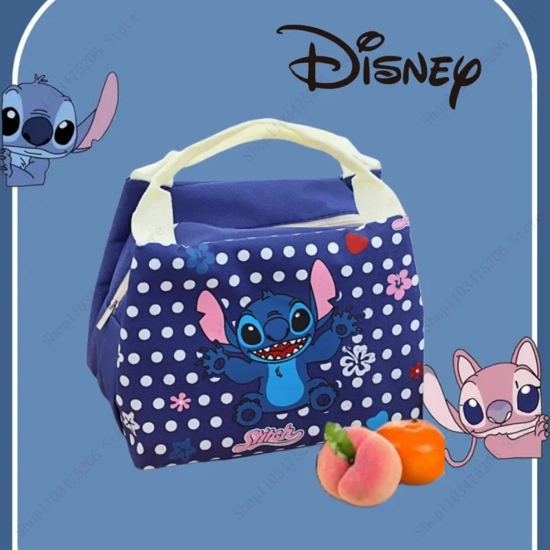 

MINISO Disney Lunch Box Bag Cute Cartoon Stitch HelloKittys Insulation Thick Tin Foil Insulation Bag Best Gift for Children