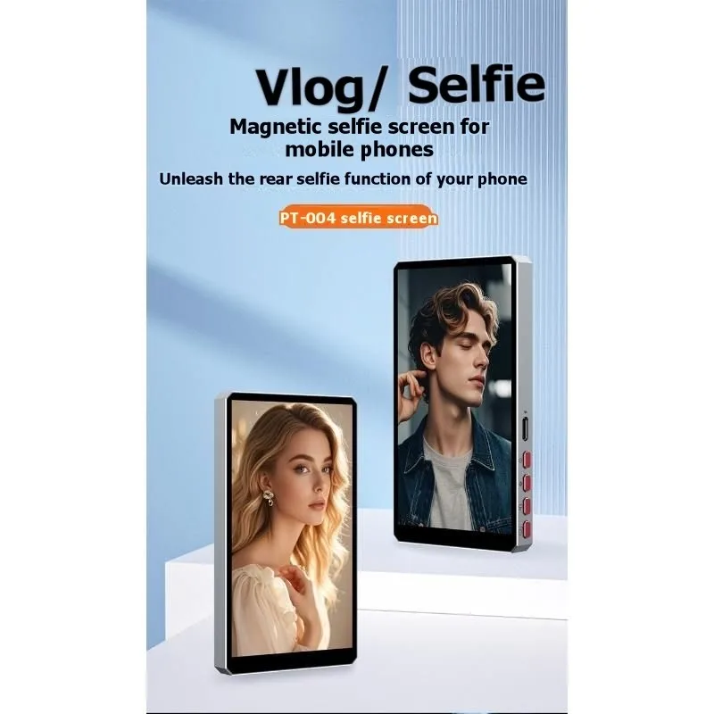 For Phone Compatible Magnetic Selfie Screen Mirror- Alloy Material Remote Control Functionality-Y41A