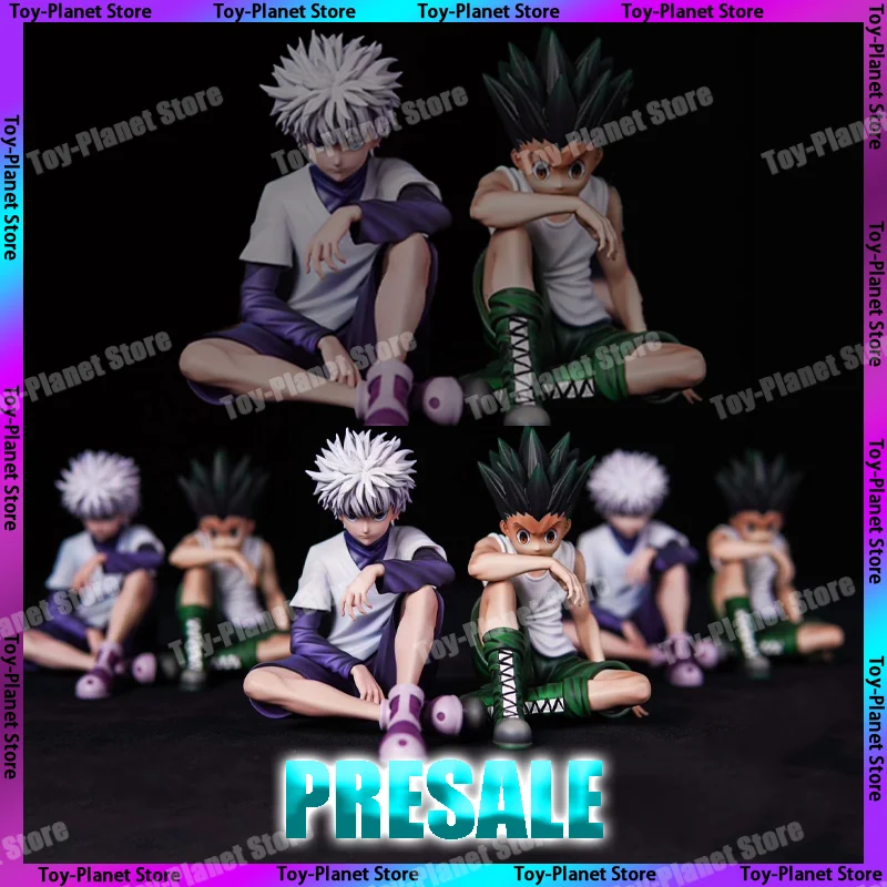 【Presale】Hunter×Hunter Pg Gon Freecss And Killua Zaoldyeck Sitting Model Killua Zoldyck Anime Action Figures Customized Gift Toy