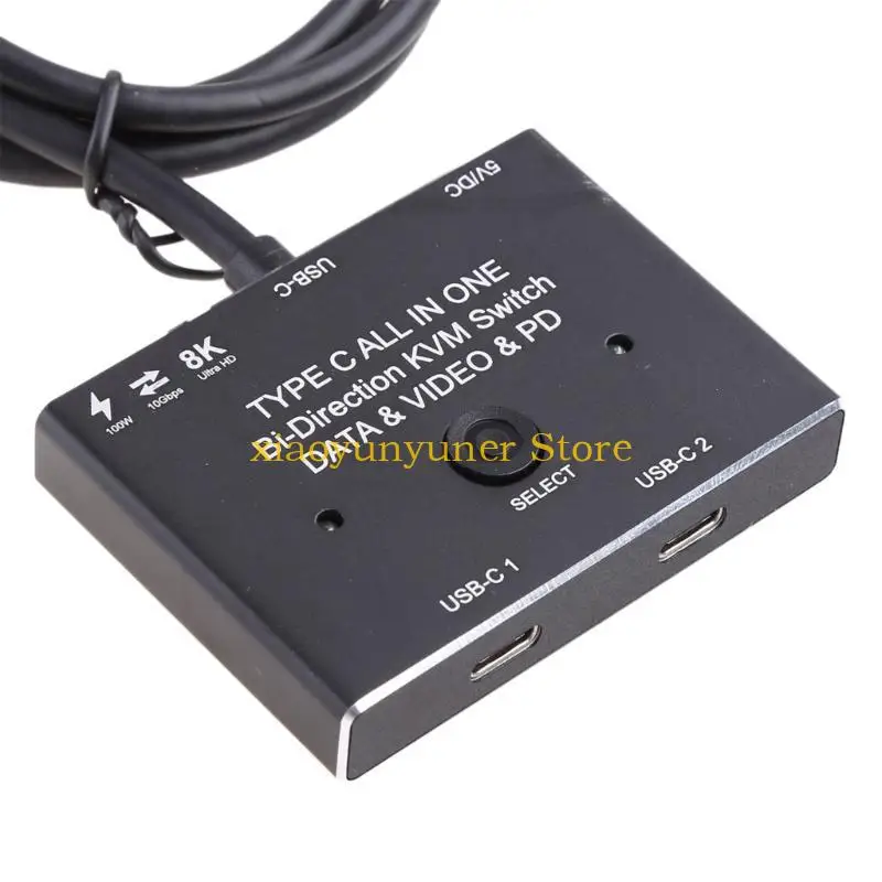 P9JB KVM Tipo C 8K 60Hz Bidirecionamento Bidirection Conversion Display Converter Data Data Switch 2 1 out/ 1 2 Out
