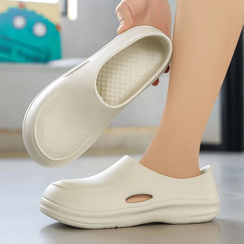 STRONGSHEN Men Chef Shoes Women Non-slip Waterproof Oil-proof Graffiti Kitchen Shoes Work Shoes Chef Master Restaurant Sandals