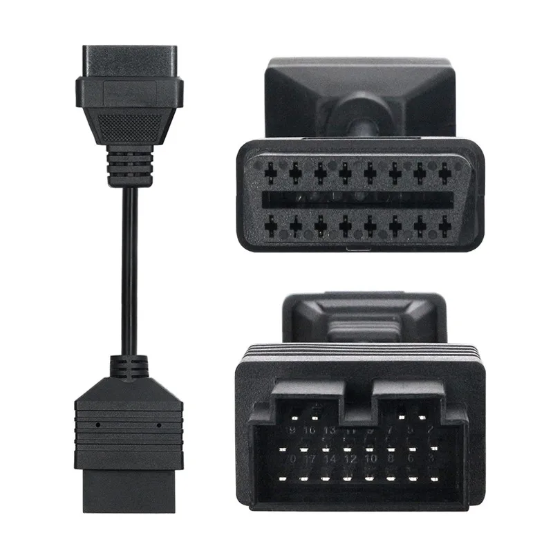 

Для KIA Sportage диагностический кабель OBD 20-контактный к OBD2 16-контактный автомобильный диагностический адаптер 20-контактный для KIA 20-контактный автомобильный разъем OBD2