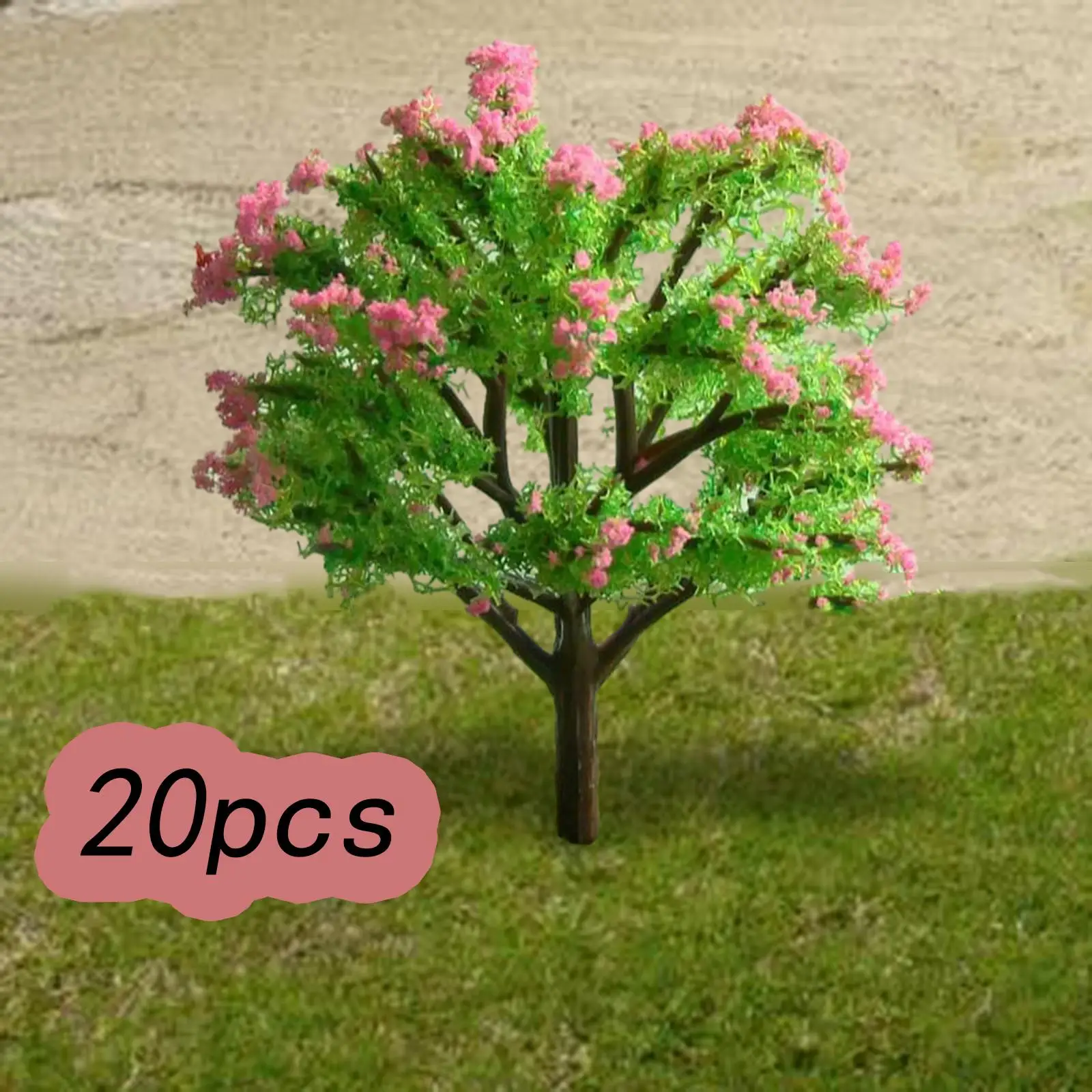 

20 Pieces Train Model Trees Mini Scenery Trees Railroad Scenery Tree Architecture Trees