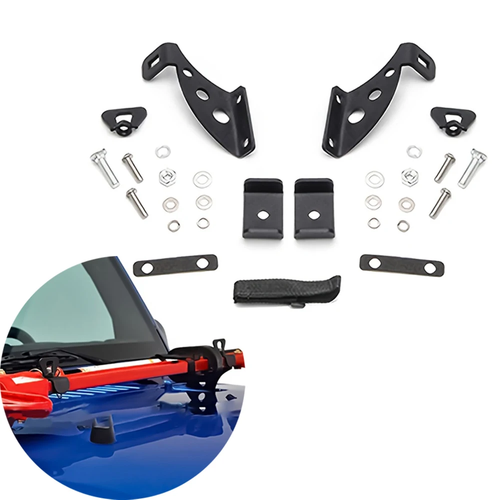 

Black Jack Mount Hood Hinge for Jeep Wrangler JK/ JL JKU 2007-2024 Durable Door Hinge Bracket