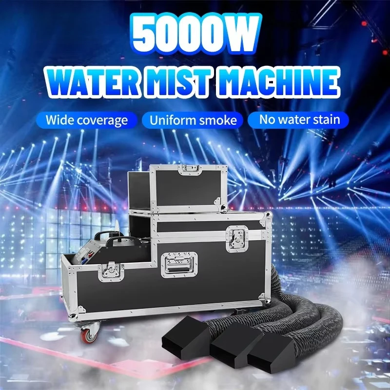 5000W three-tube low-smoke water mist machine, a wetting square low-smoke machine