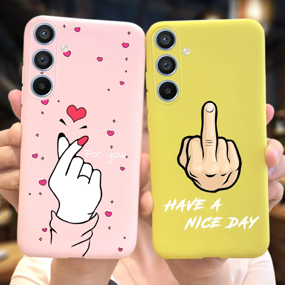 For Samsung Galaxy A54 5G Case 2023 Cute Daisy Flower Slim Silicone Soft Cover For Samsung A54 A 54 GalaxyA54 SM-A546B Funda New