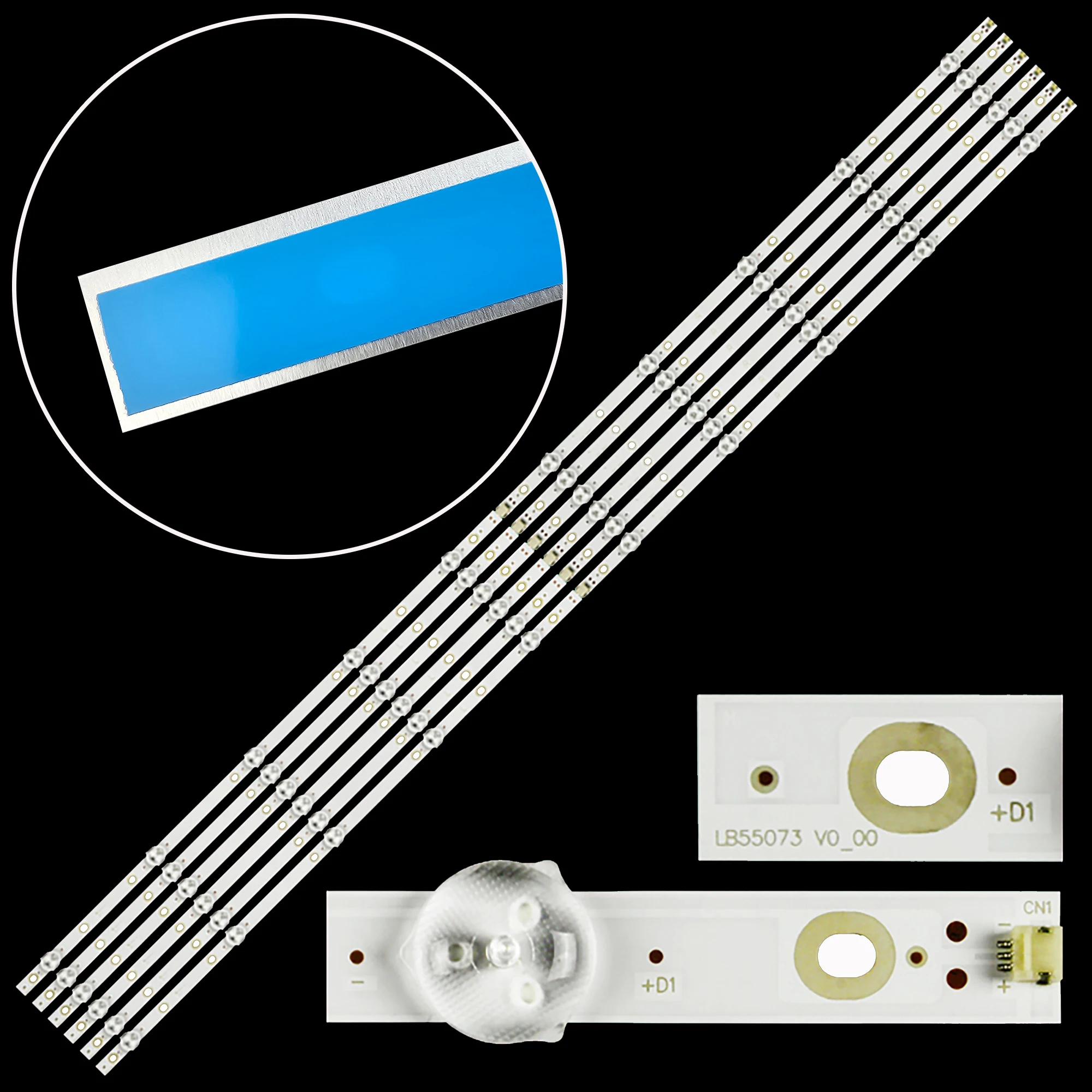 LED-achtergrondverlichtingstrip voor 55PUS6162/12 55PUS5672/05 55PUS6412/12 55PUS6703/12 55PUS6503/12 55PUS7303/12 55PUS7503/12 55PUS7503/62