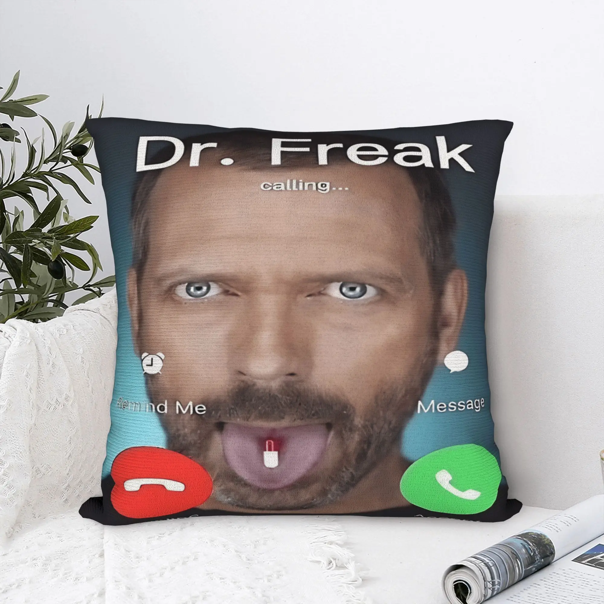 Dr House MD Pillow Cover  Soft Pillow Case Cushion Cover Cute Funny Custom DIY Pillowcases For Wedding Party Home Decor