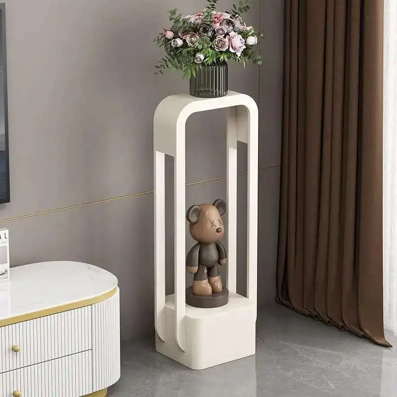 &Metal Repisas Shelves Bedroom Storage Wall Corner Nordic Display Stand Living Room Bathroom Plant Vase Estante Home Products