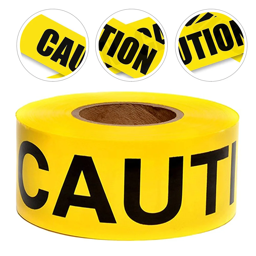

1 Roll Yellow Caution Tape Halloween Warning Line For Party Bar Club Event Safety Barrier Isolation Tape Decor