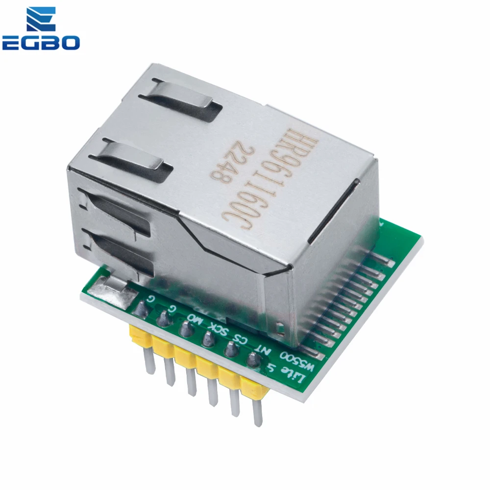 EGBO W5500 Chip New SPI to LAN/ Ethernet Converter TCP / IP 51 / STM32 microcontroller program over