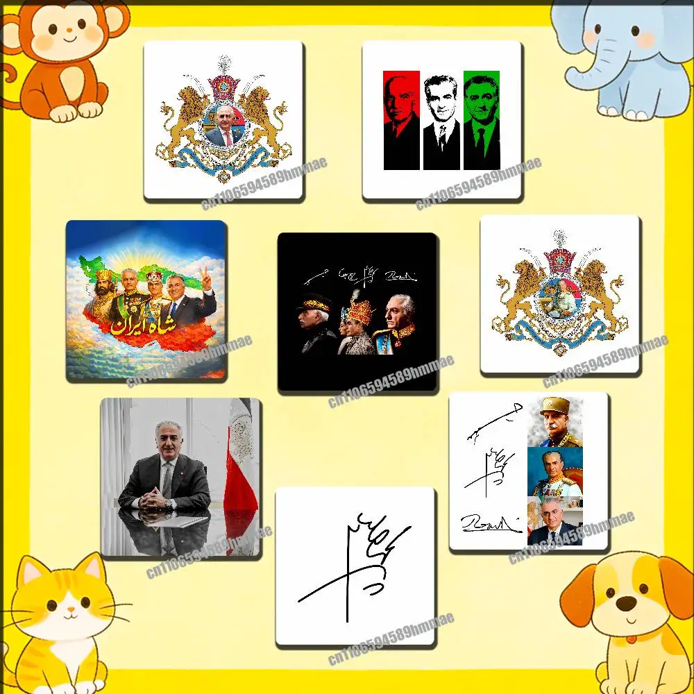

King Mohammad Reza Shah Pahlavi Iran Iranian Refrigerator Magnets Kitchen Fridge Freezer Metal Cabinet Magnetic Card Sticker