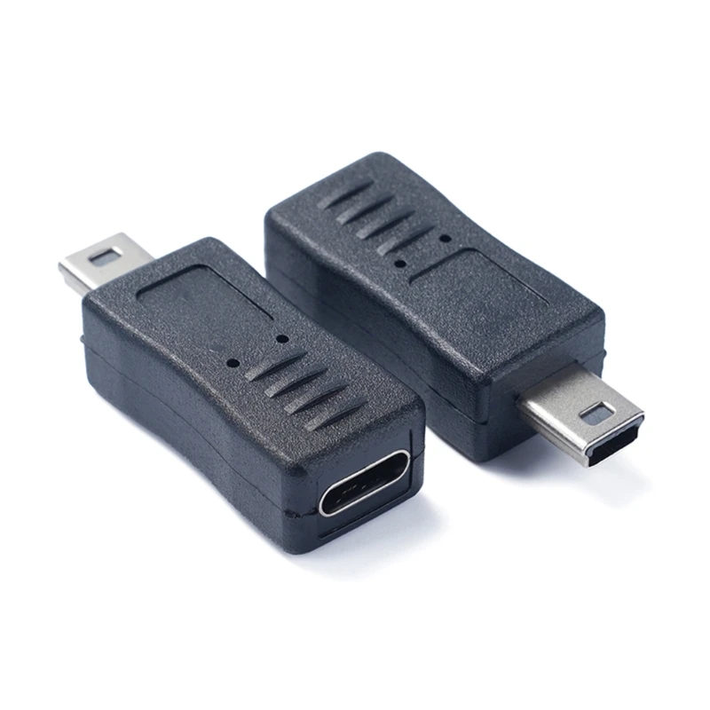 1Pc Type C To Mini USB Adapter USB Type C Male To Mini USB Female Adapter Connector Converter Adaptor For Gamera GPS Phones MP3