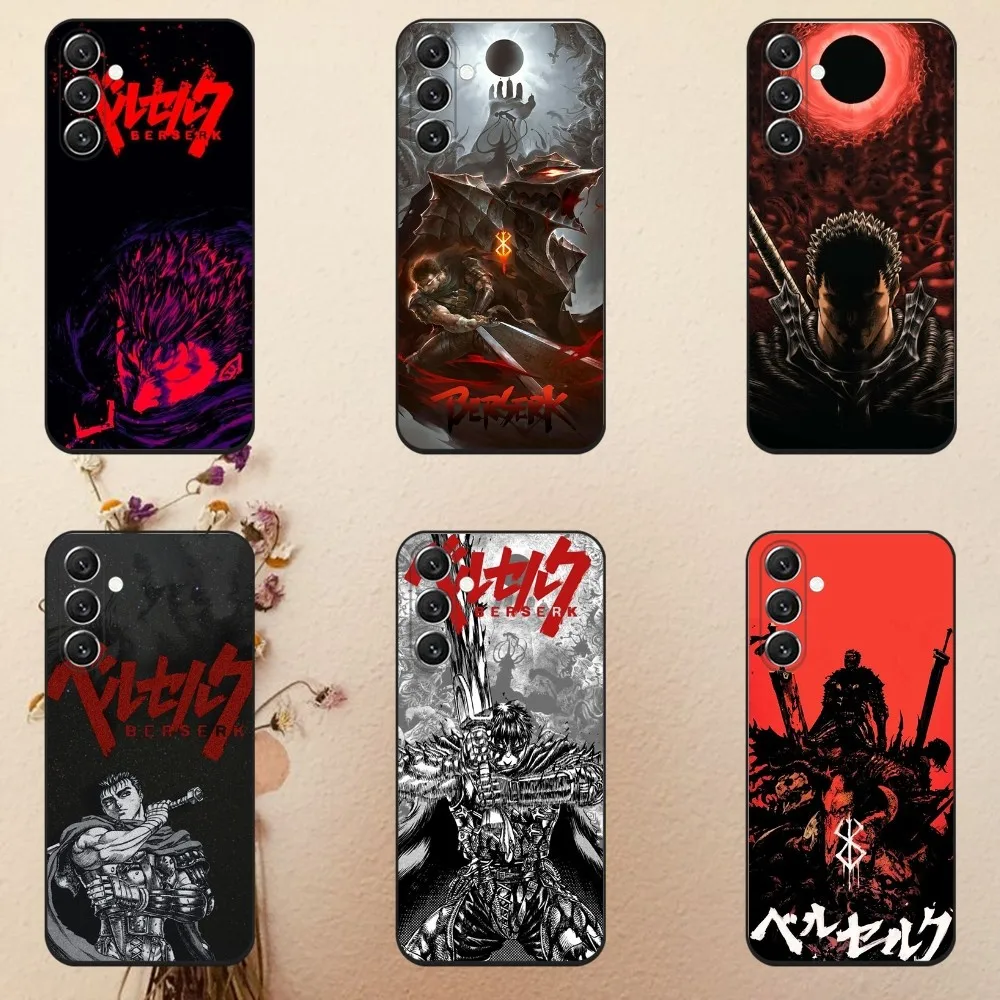 Anime Berserk Guts  Phone Case For Samsung Galaxy A13,A21s,A22,A31,A32,A52,A53,A71,A80,A91 Soft Black Cover