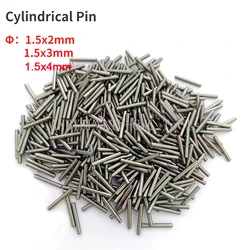 100pcs/lot Bearing Steel Roller Pins Dowel Cylindrical Pin Locating Dowel Transmission Shaft Diameter 1.5mm Length:2/3/4mm