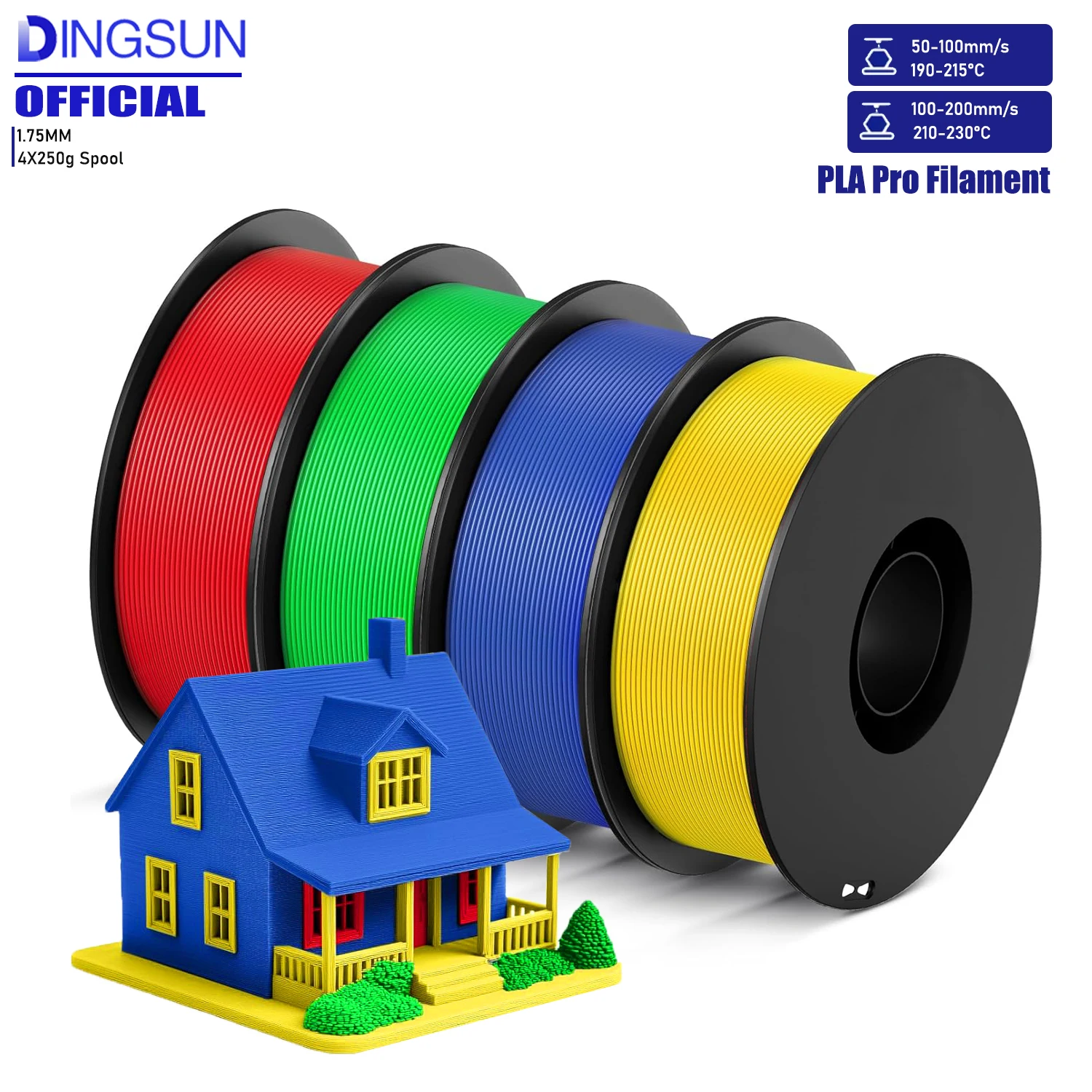 

Высокоскоростная нить для 3D-принтера, комплект 1,75 мм, быстродействующая нить PLA, точность размеров +/- 0,02 мм, 250 г/500 г, шпуля 2-1KG