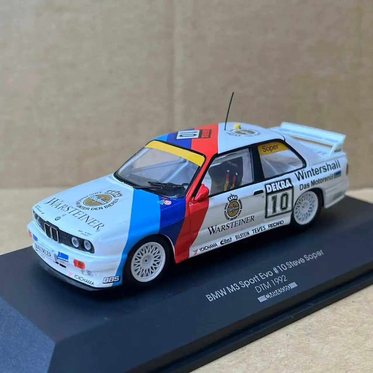 Diecast CMR 1:43 Scale BMW M3 SPORT EVO #10 1992  Alloy Simulation Car Model COllectible Toy Gift Souvenir