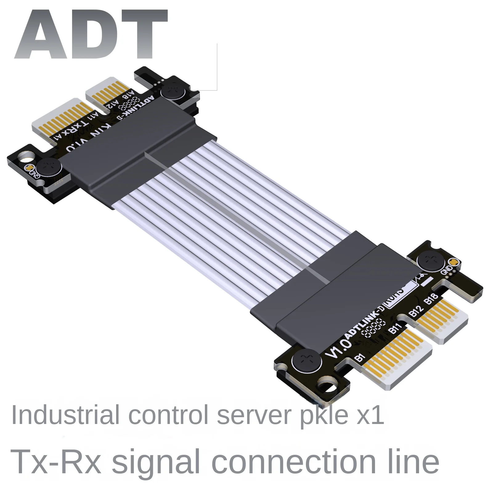 ADT PCI-E 4.0 Extension Cable x1 Male to Female Pcie Signal Switching Cable gen4 Full speed