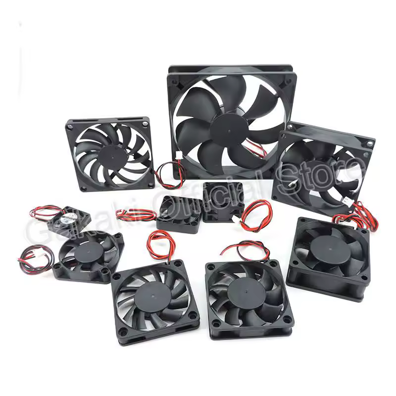 4010 12025 8010 30mm dc 5V 12V 24V Cooling Fan Brushless Motor Case Quiet 40MM 50MM 60MM 70MM 80MM 90MM 120MM for 3D print 2PIN - Image 4