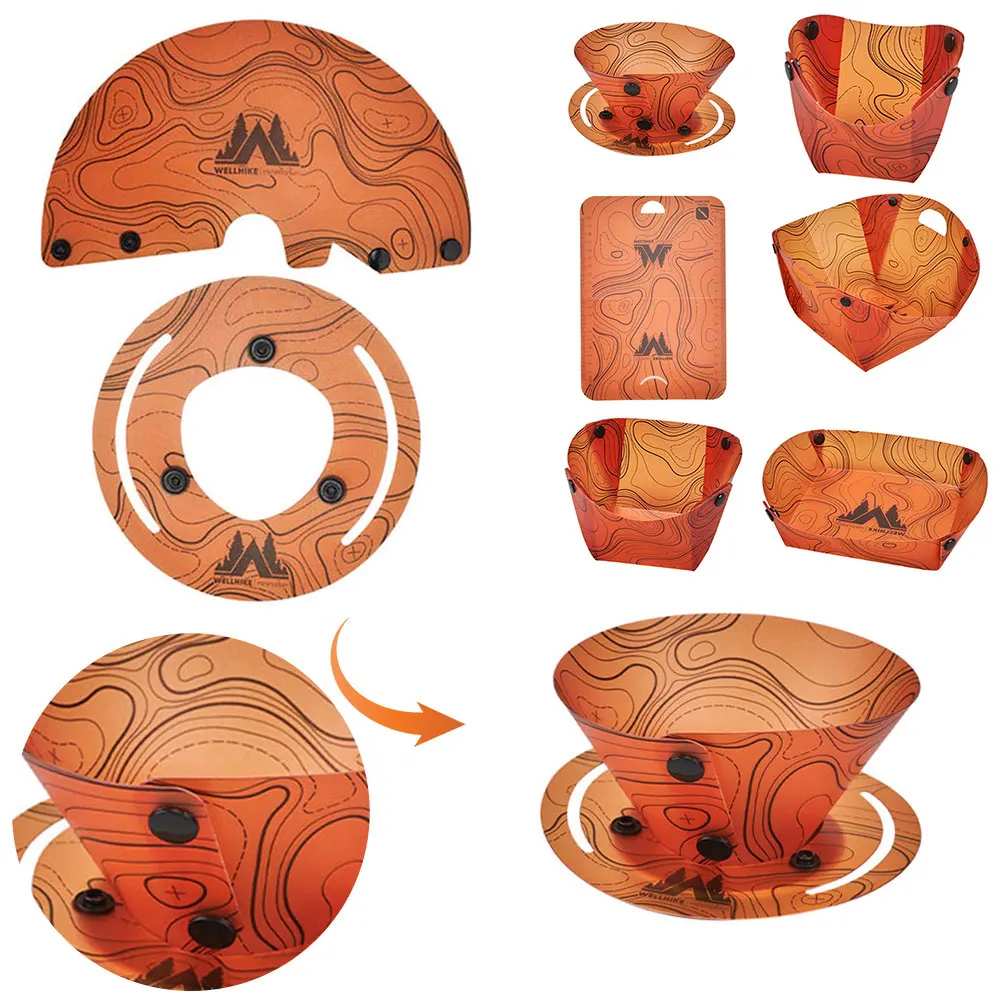 

Многофункциональный набор посуды для кемпинга, компактный, сверхлегкий, складной набор столовых приборов для кемпинга и походов