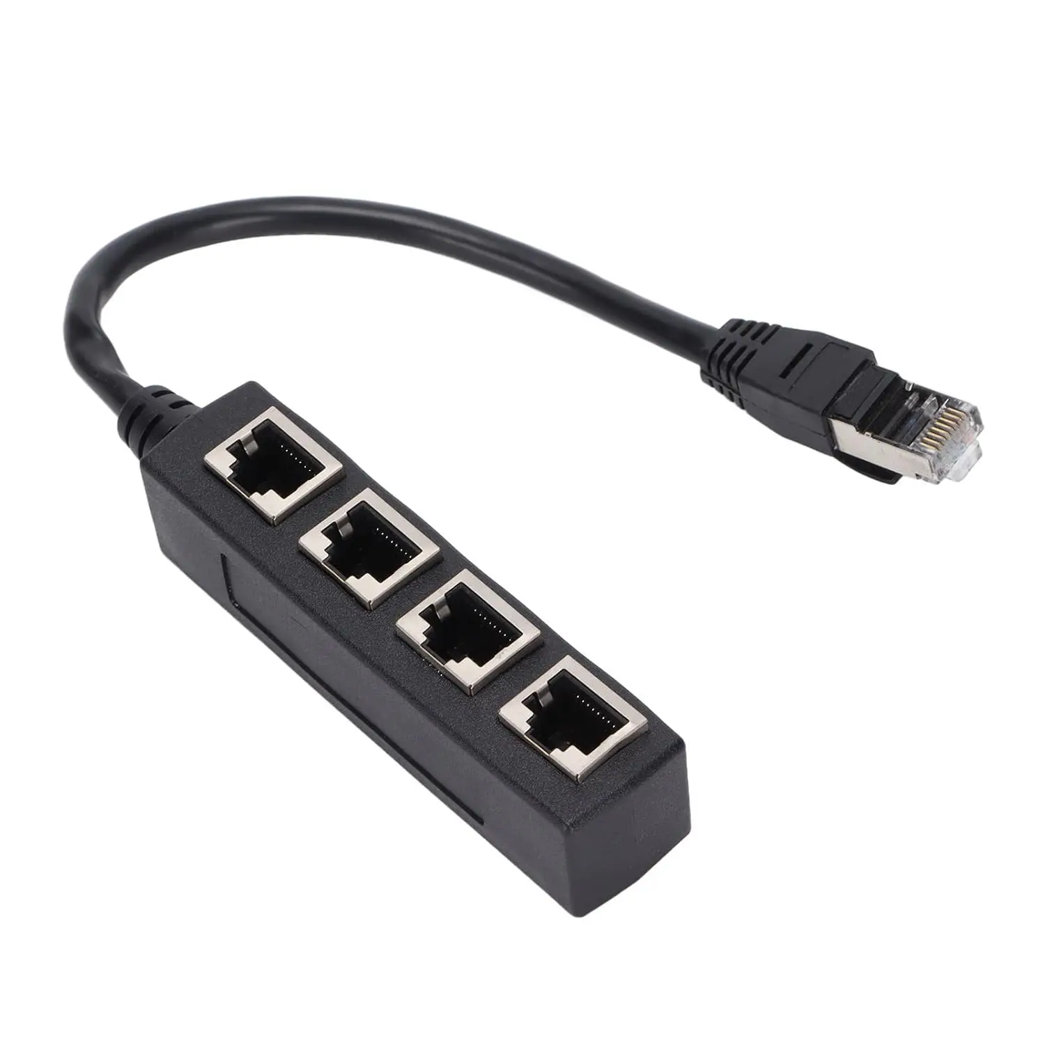 10PCS Super Cat5 Adapter Cable RJ45 1 Male 4 X Female LAN Splitter For Video Splitters Converters Cat5e Cat6 Cat7 Ethernet Socke