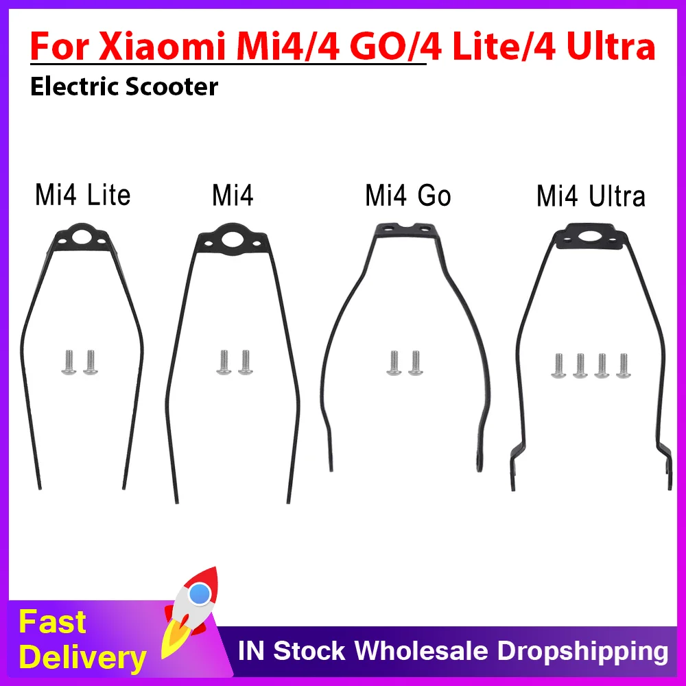 Suporte de para-lama traseiro de liga de alumínio para xiaomi mi4/4 go/4 lite/4 ultra fender suporte com parafusos acessórios para scooter elétrica