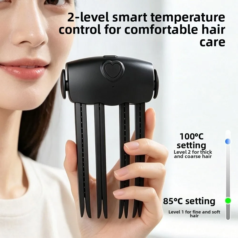 Rechargeable Heated Hairpin Seamless Design Wireless Electric Hair Clips Curling Fixed Shape Electric Heating Fluffy Hair Roller