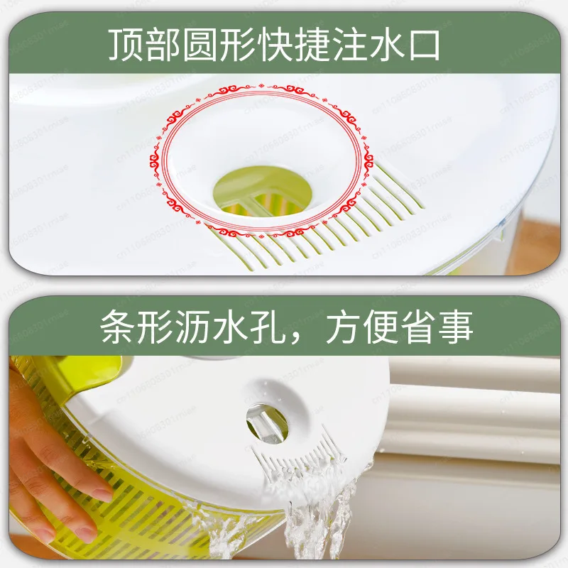 Salad and vegetable dehydrator, dryer, kitchen, fruit and washing, water removal tool, drain basket
