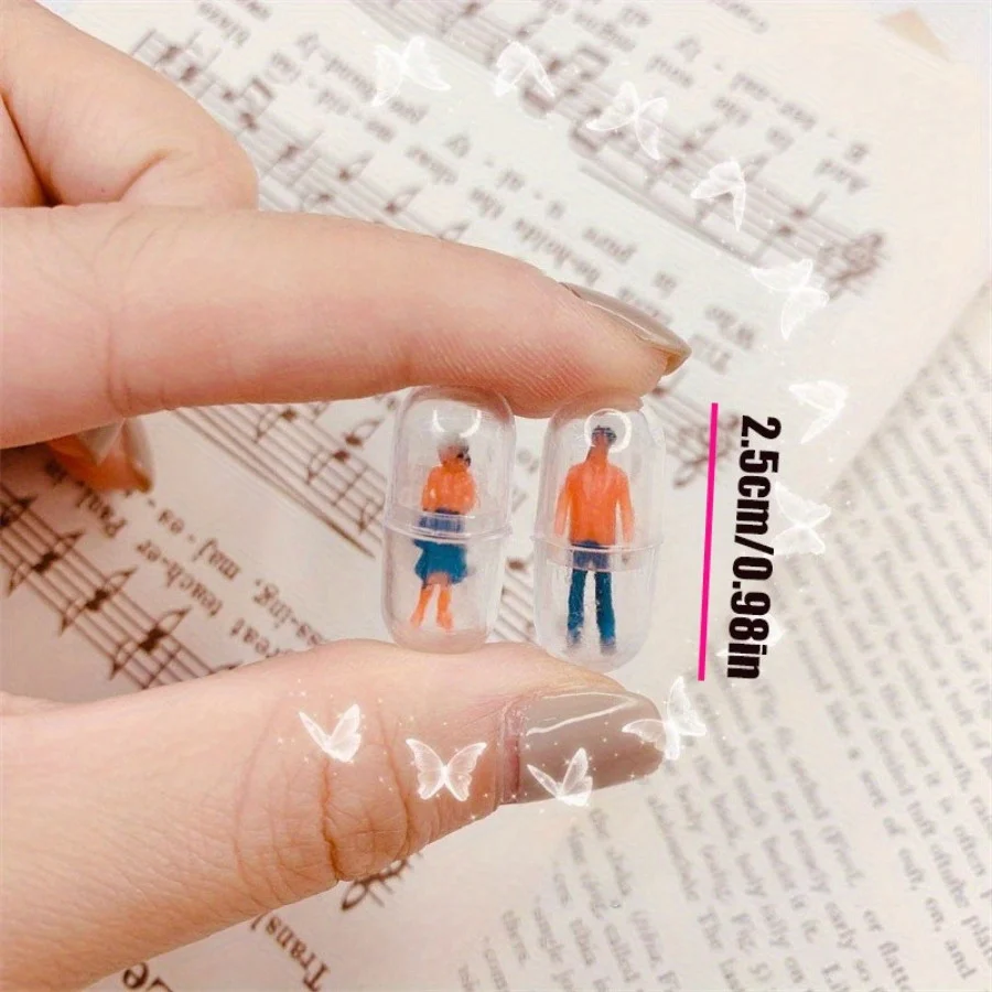 Capsule Mini People Figurines - DIY Phone Case Decoration Charms & Craft Supplies