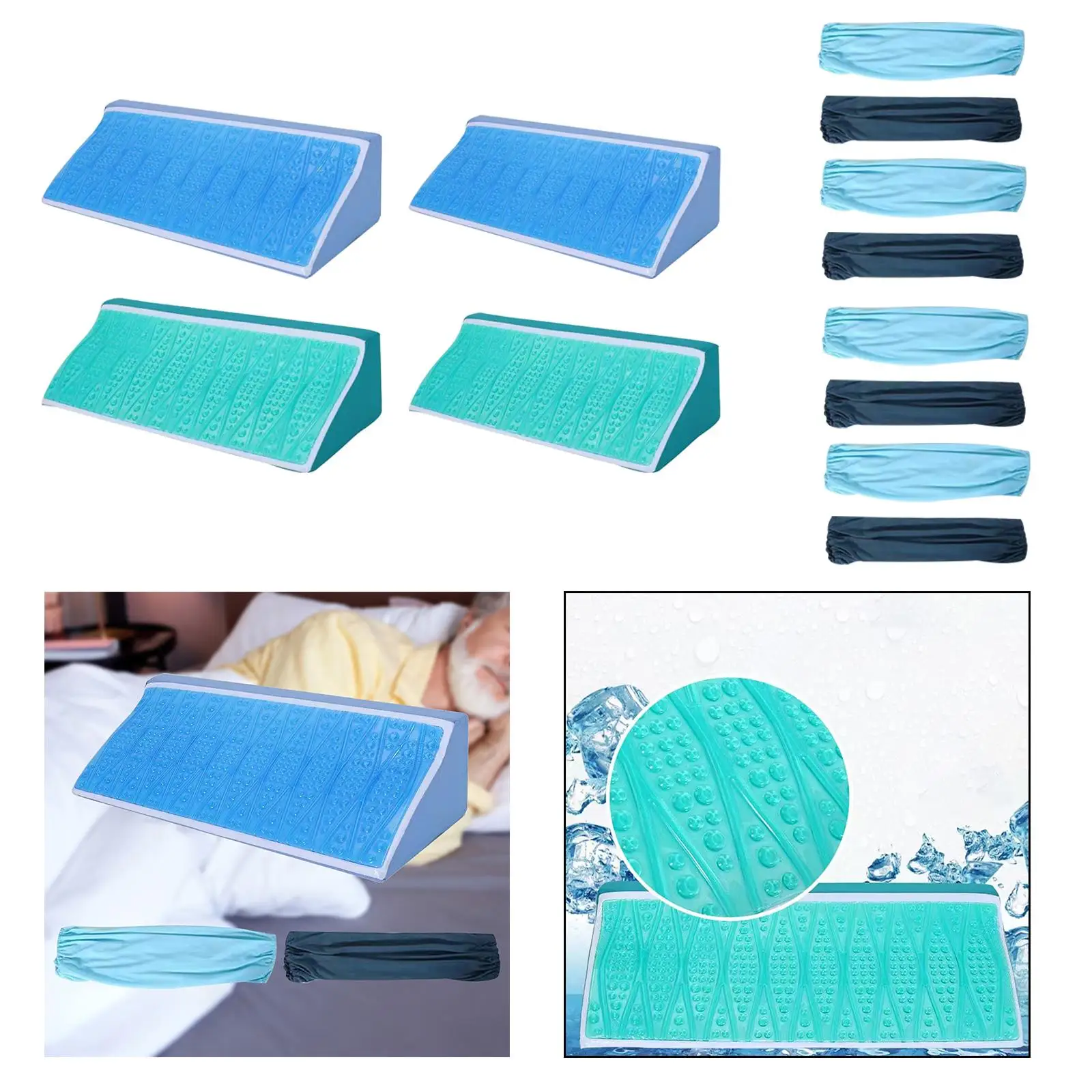 Bed Wedge Support Pillow Back Leg Support Easy to Clean Bed Cushion Pillow