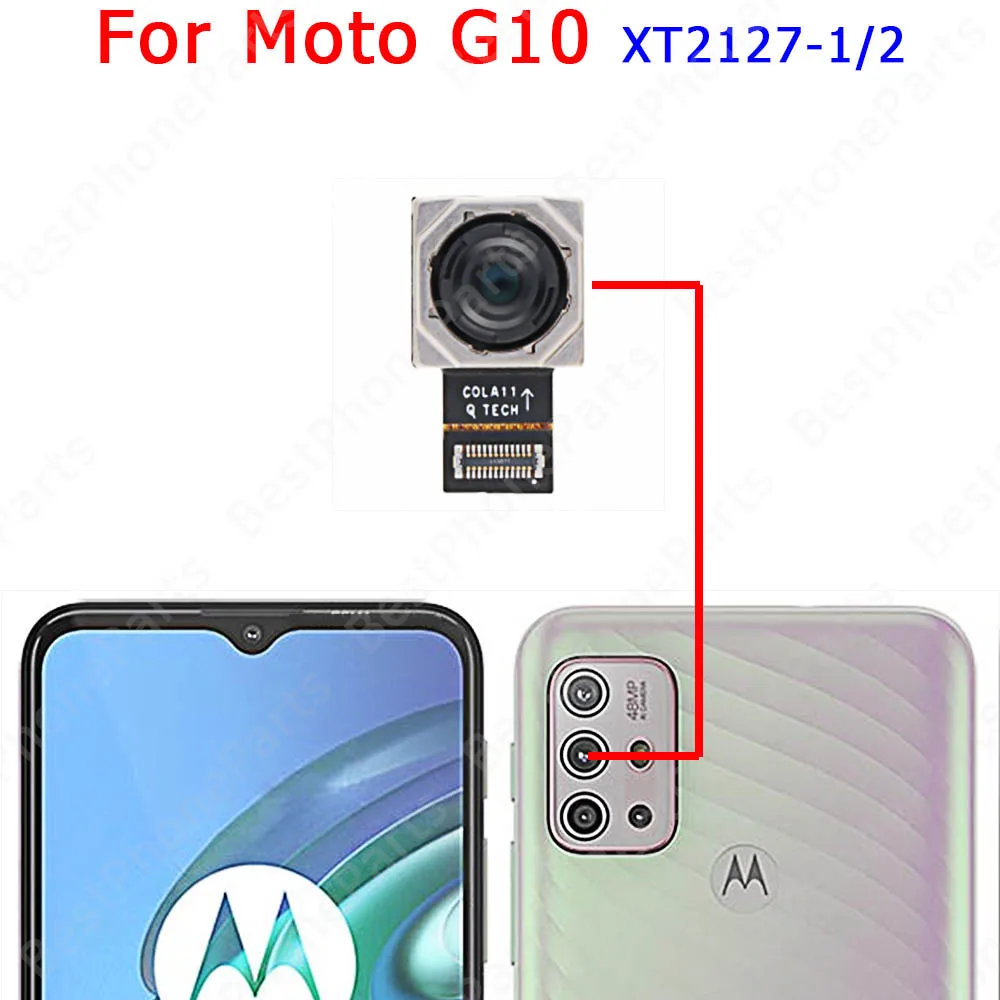 Camera Module For Motorola Moto G10 Power G20 G22 G30 G31 G40 Fusion G50 G60 G100 Back View Front Selfie Rear Camera Flex Cable