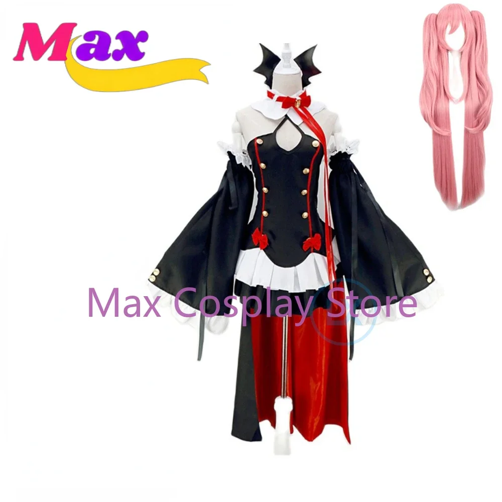 

Max Cos Owari no Seraph Krul Tepes Cosplay Costume Uniform Wig Cosplay Anime Witch Vampire Halloween Costume For Women