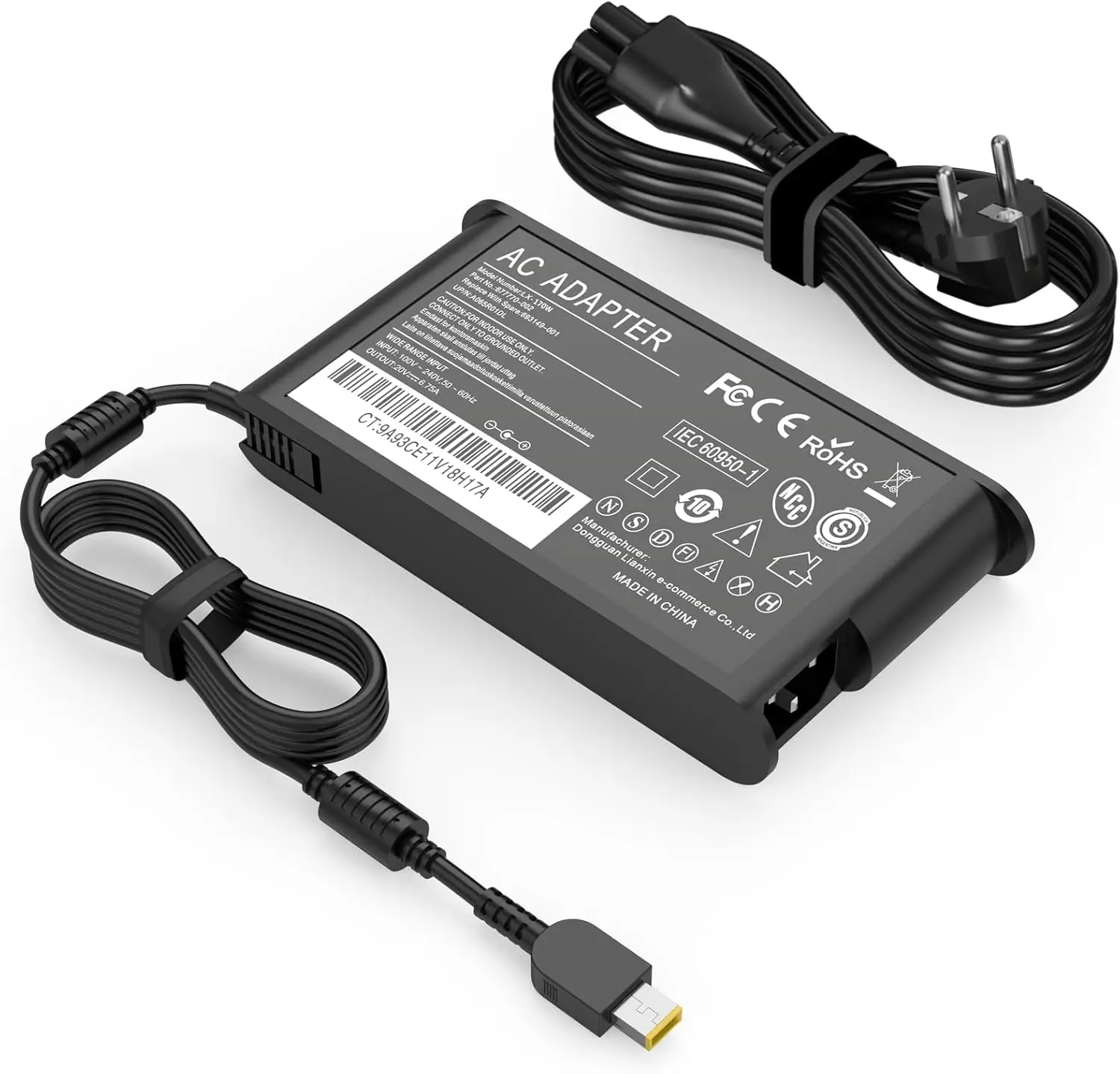 ノートパソコン ACアダプター付き Lenovo ThinkPad P52s 170W 20V 8.5A ノートパソコン電源アダプター充電器 Lenovo ThinkPad