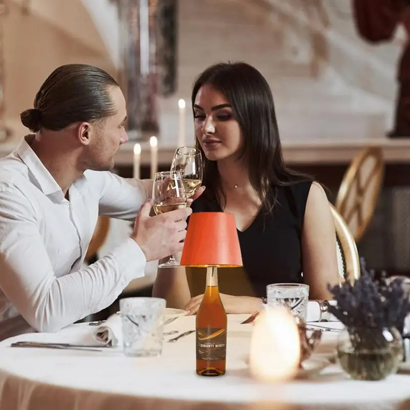 Lampu Meja Botol Nirkabel Lampu LED Lampu Botol Anggur Plug-in Kontrol Sentuh Nirkabel untuk Lampu Meja Botol Anggur Bar