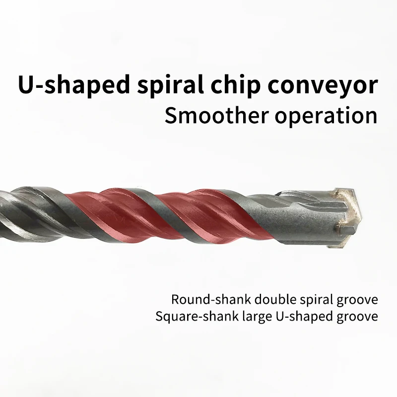 Cross Type Tungsten Carbide SDS Plus Hammer Drill Bits 6/8/10/12/14mm Multi Length 110-350mm for Concrete Brick Rock Wall Stone view 2