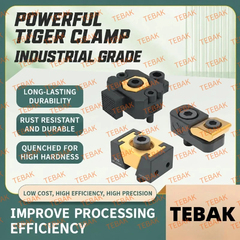 M6/M8/M10 CNC machining center pneumatic OK fixture small locking block side pressure positioning clamp