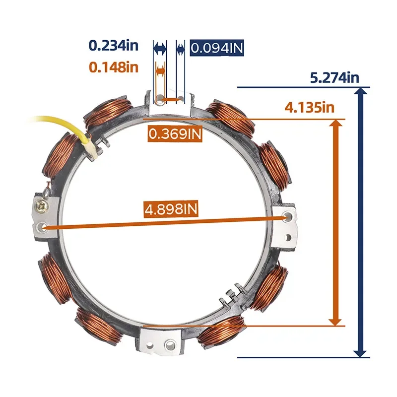 Stator Alternator Fits For Briggs & Stratton 592829 Replaces 691065 392595 356776