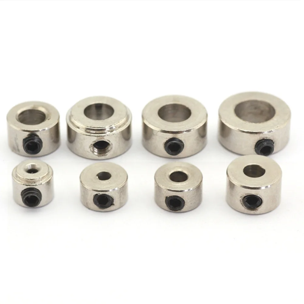 Bouchon de train d'atterrissage en métal, diamètre intérieur 2.1/3.1/4.1/5.1mm, collier de verrouillage de roue, fixation de bague de verrouillage d'arbre pour bateau électrique RC 10 pièces